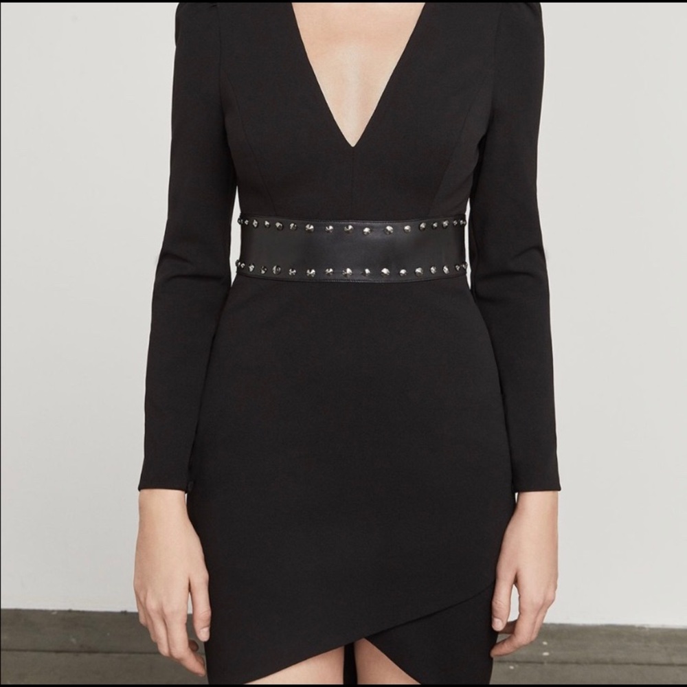 Natalea Asymmetrical Open-Back Dress